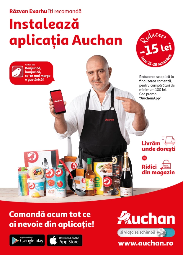Reducerile prin Auchan App continuă